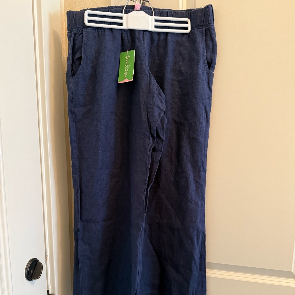 Navy Harbour Linen Palazzo